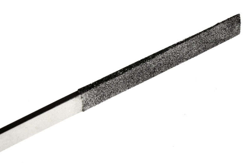 Juego de 12 limas de diamante con mango plano sumergido de 7" (180 mm) con granos 180, 240 y 360