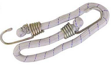 Bungee Cord With 3" Metal Hooks on Both Ends, Bulk