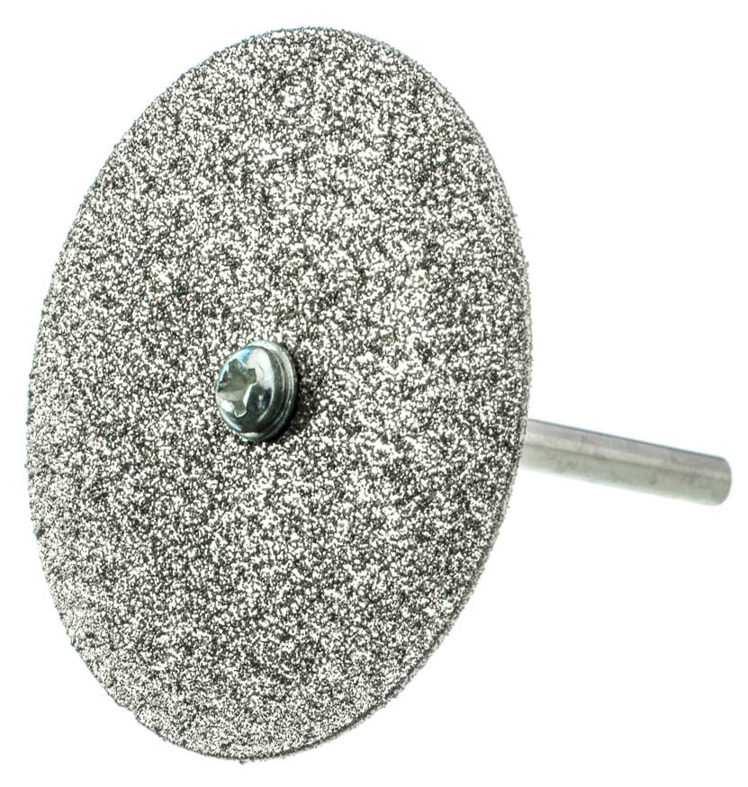 80 Grit 40mm Diamond Wheel with Mandrel (1/8"Arbor/Shank)