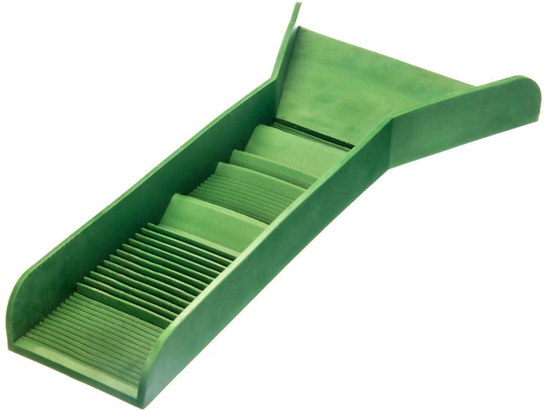 Pocket Sized TPR Plastic Green Sluice Box - 12"X3"x5.5"