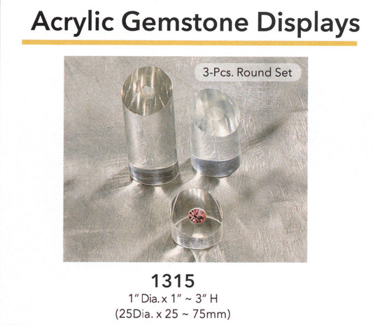 Exhibidores de piedras preciosas acrílicas