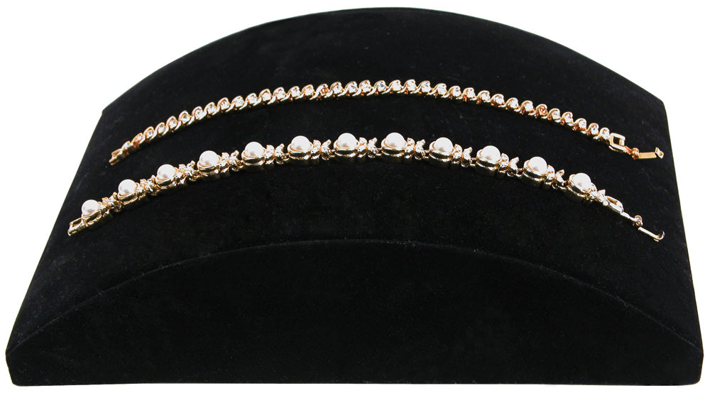 Expositor de pulseras de terciopelo negro