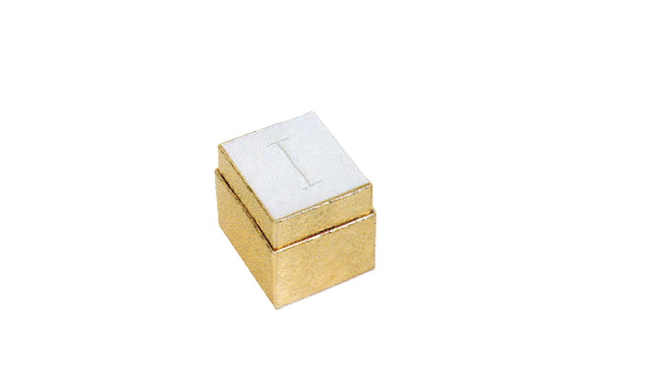 Mini caja de papel para anillos - Aluminio