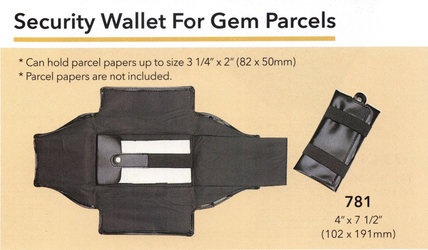 Monedero de seguridad para paquetes de gemas