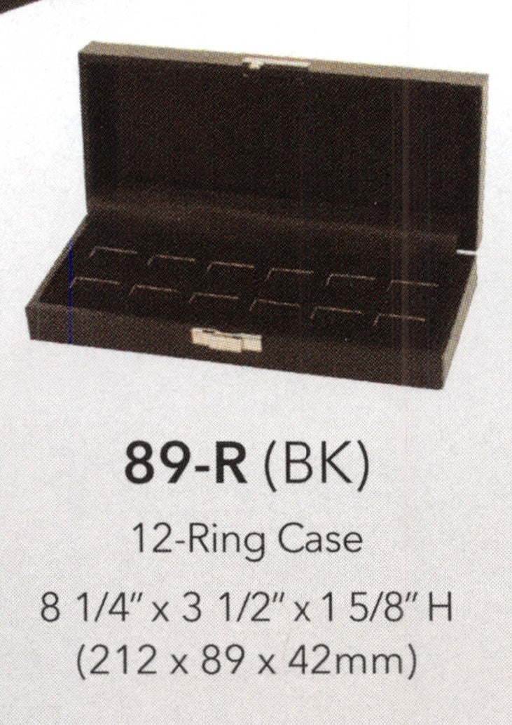 Estuches con bandeja para anillos con ranuras