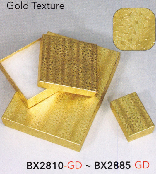 Cotton Filled Box - #11 - 2 1/8 x 1 5/8 x 3/4 - Gold Texture