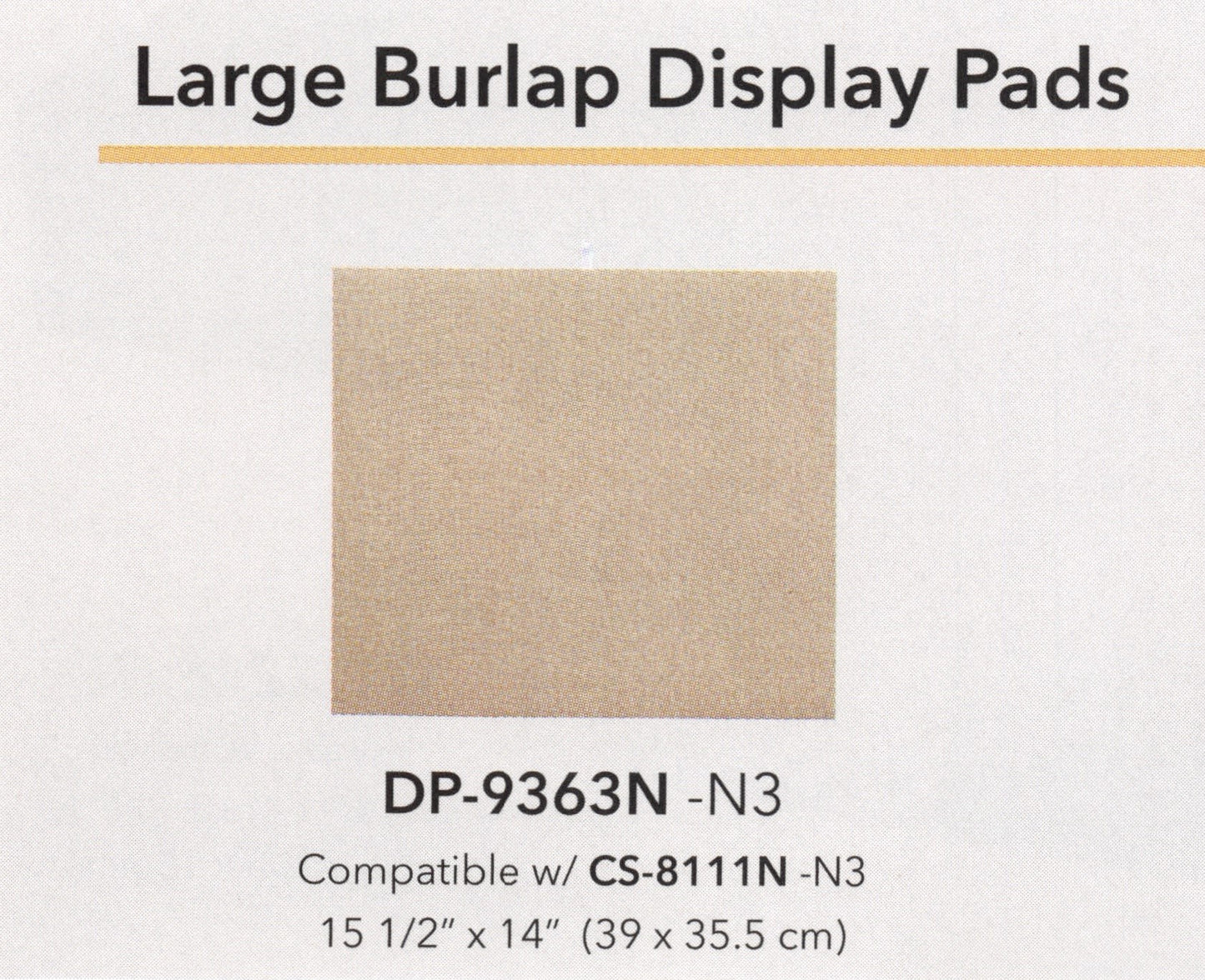 Almohadillas de visualización de gran tamaño