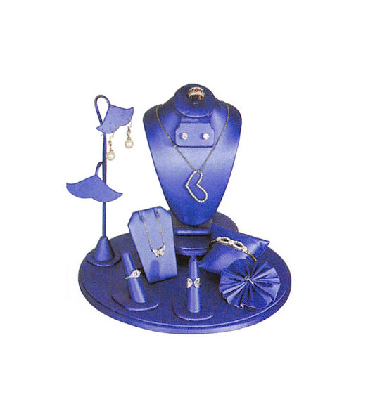 Soporte para pendientes/colgantes - acero azul