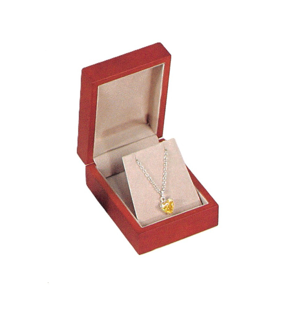 Caja clásica de madera dura de color marrón de primera calidad