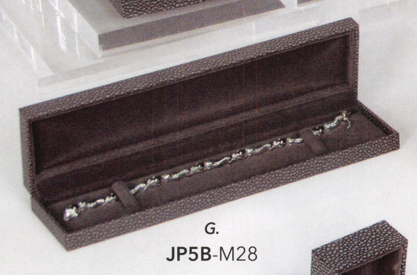 Grey Shagreen Embossed Box