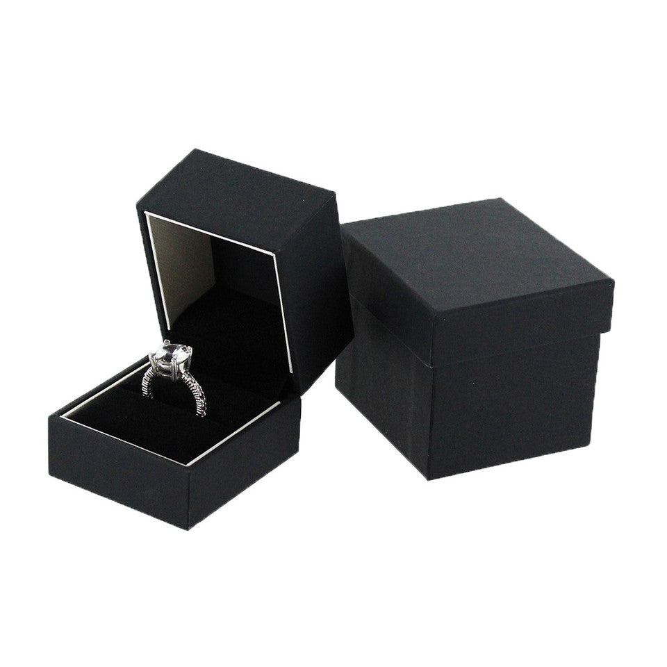 Elegante caja mate con insertos reversibles