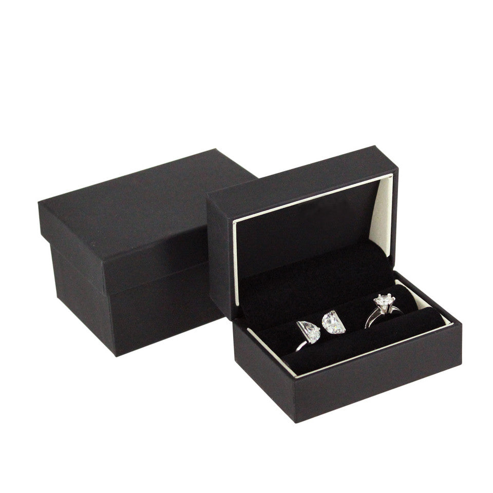 Elegante caja mate con insertos reversibles