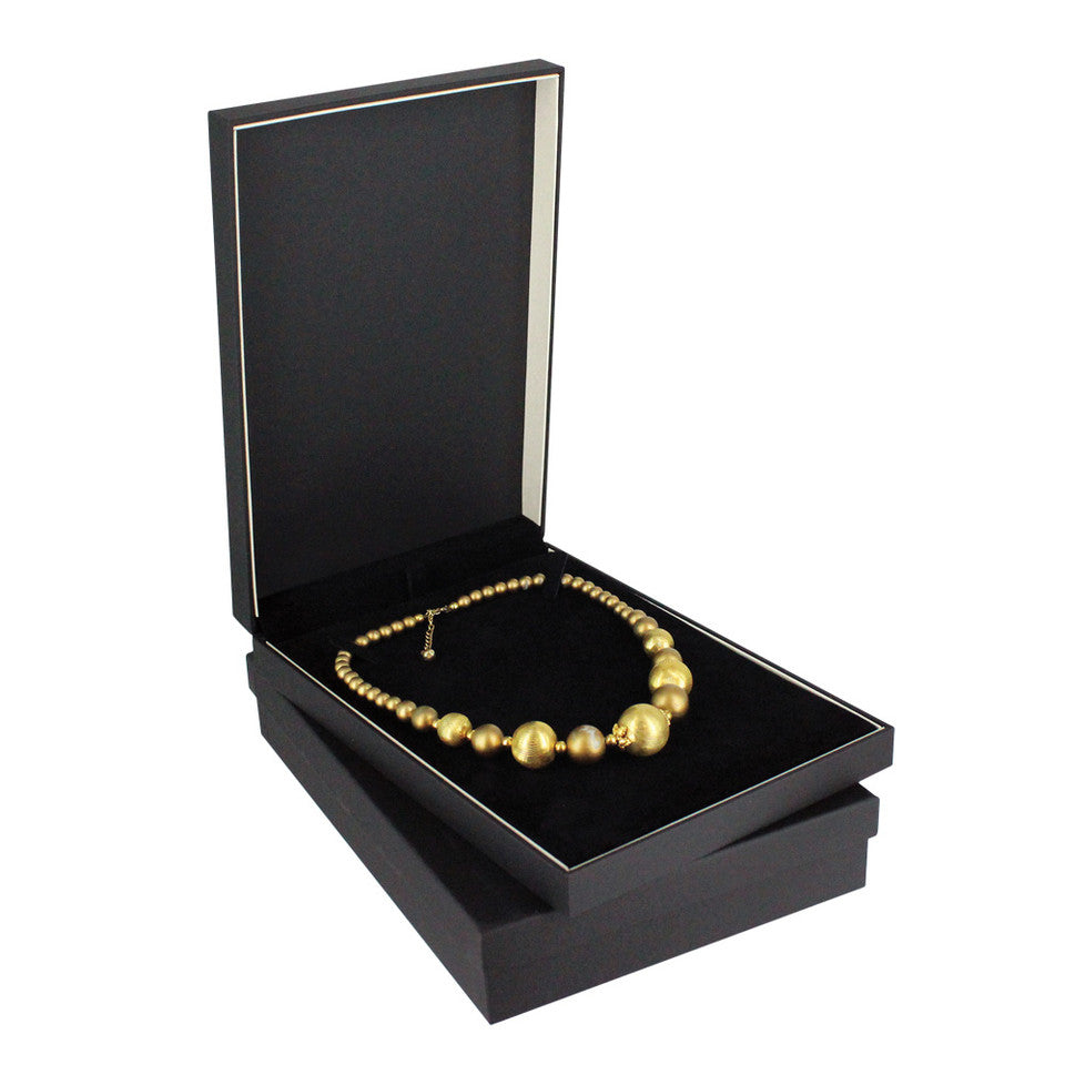 Elegante caja mate con insertos reversibles