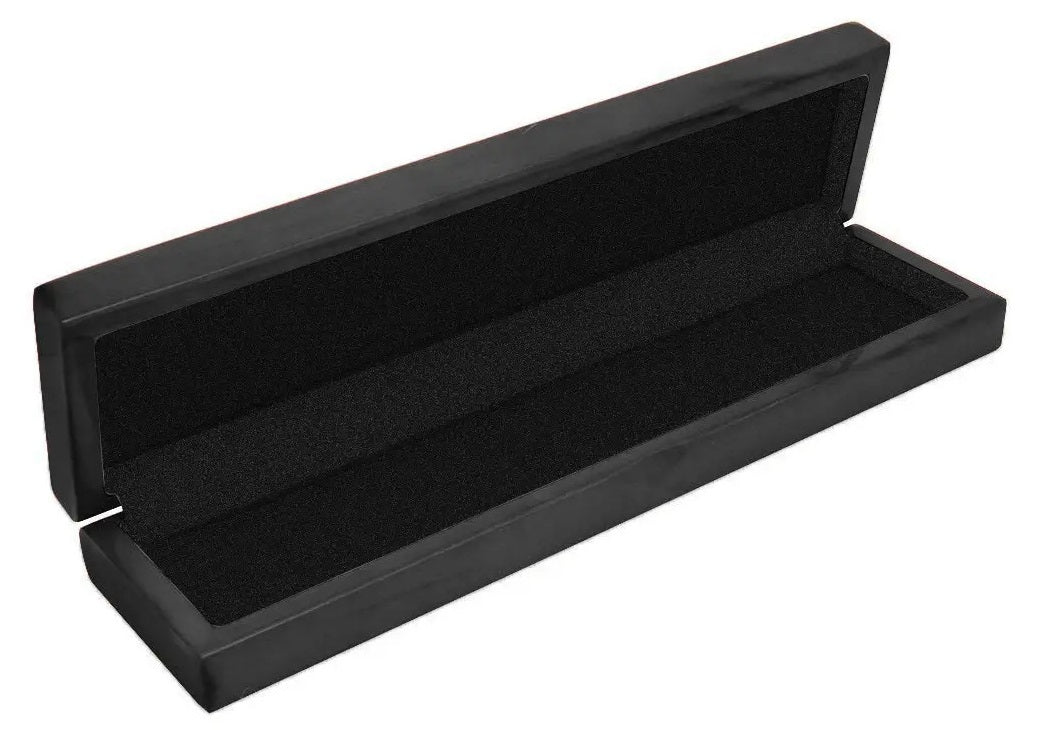 Caja clásica de cuero sintético de estilo rectangular - 2