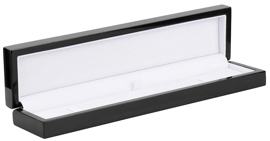 Caja clásica de cuero sintético de estilo rectangular - 2