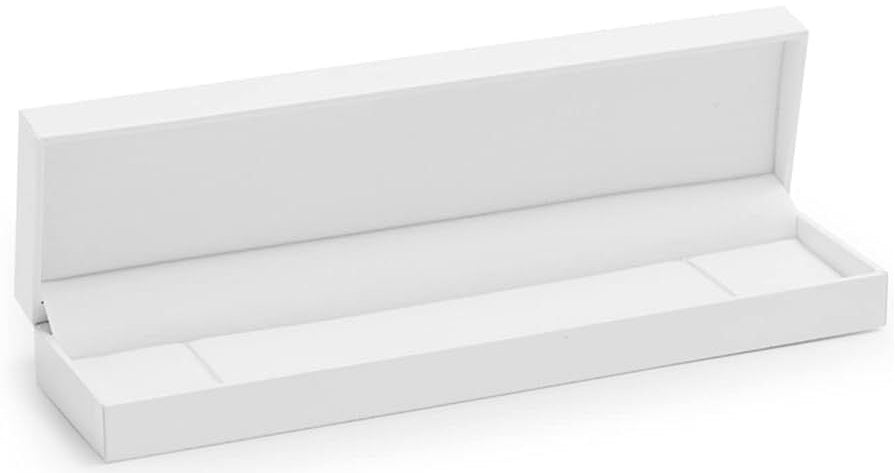 Caja clásica de cuero sintético de estilo rectangular - 2