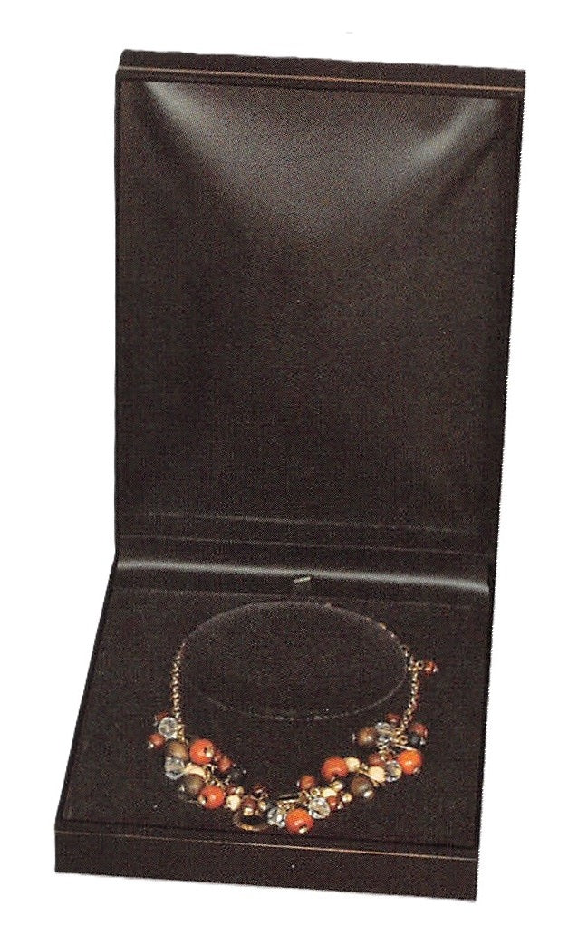 Caja clásica de cuero sintético de estilo rectangular - 2