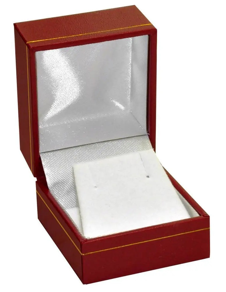 Caja clásica de cuero sintético de estilo rectangular - 2