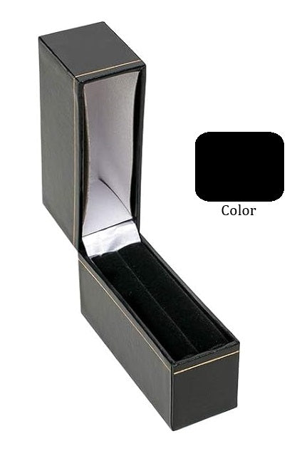 Caja clásica de cuero sintético de estilo rectangular - 2