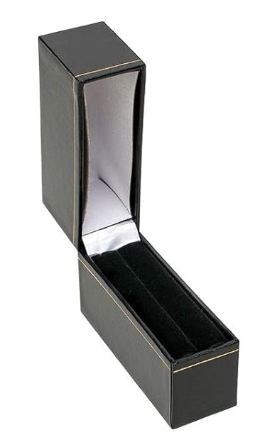 Caja clásica de cuero sintético de estilo rectangular - 2