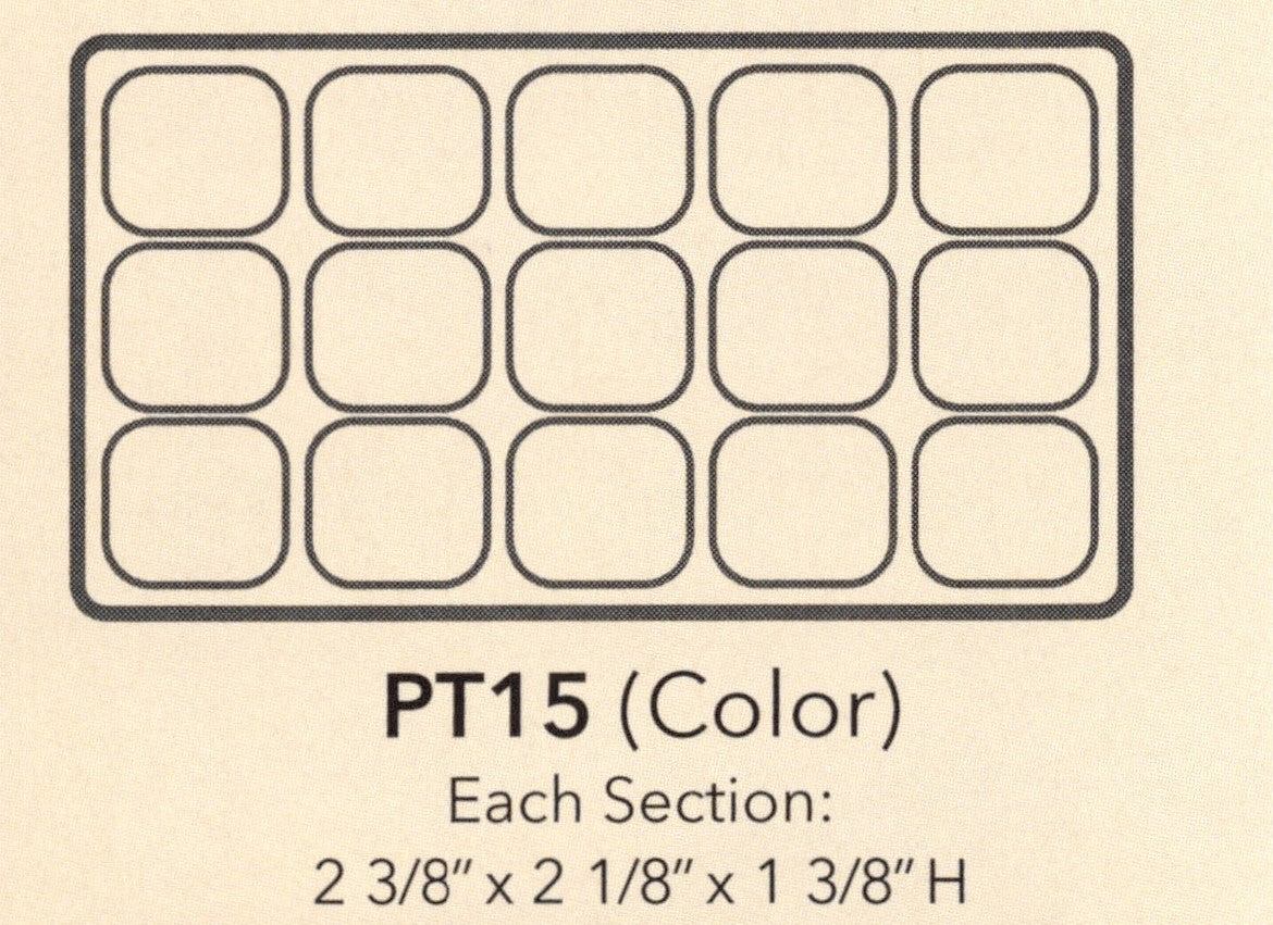 Insertos de bandeja de plástico texturizado duradero