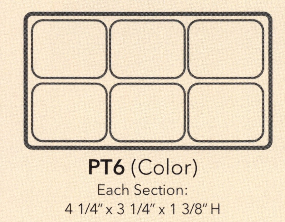 Insertos de bandeja de plástico texturizado duradero