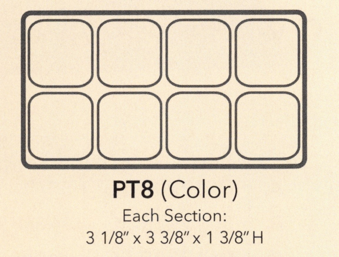 Insertos de bandeja de plástico texturizado duradero