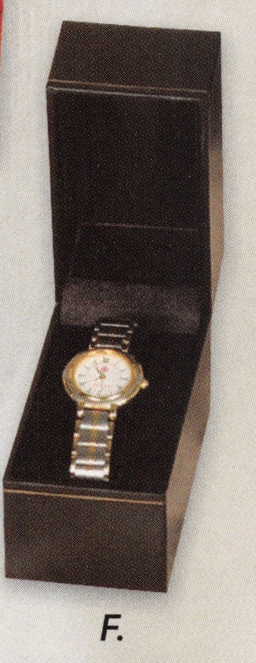 Caja clásica de cuero sintético de estilo rectangular - 2