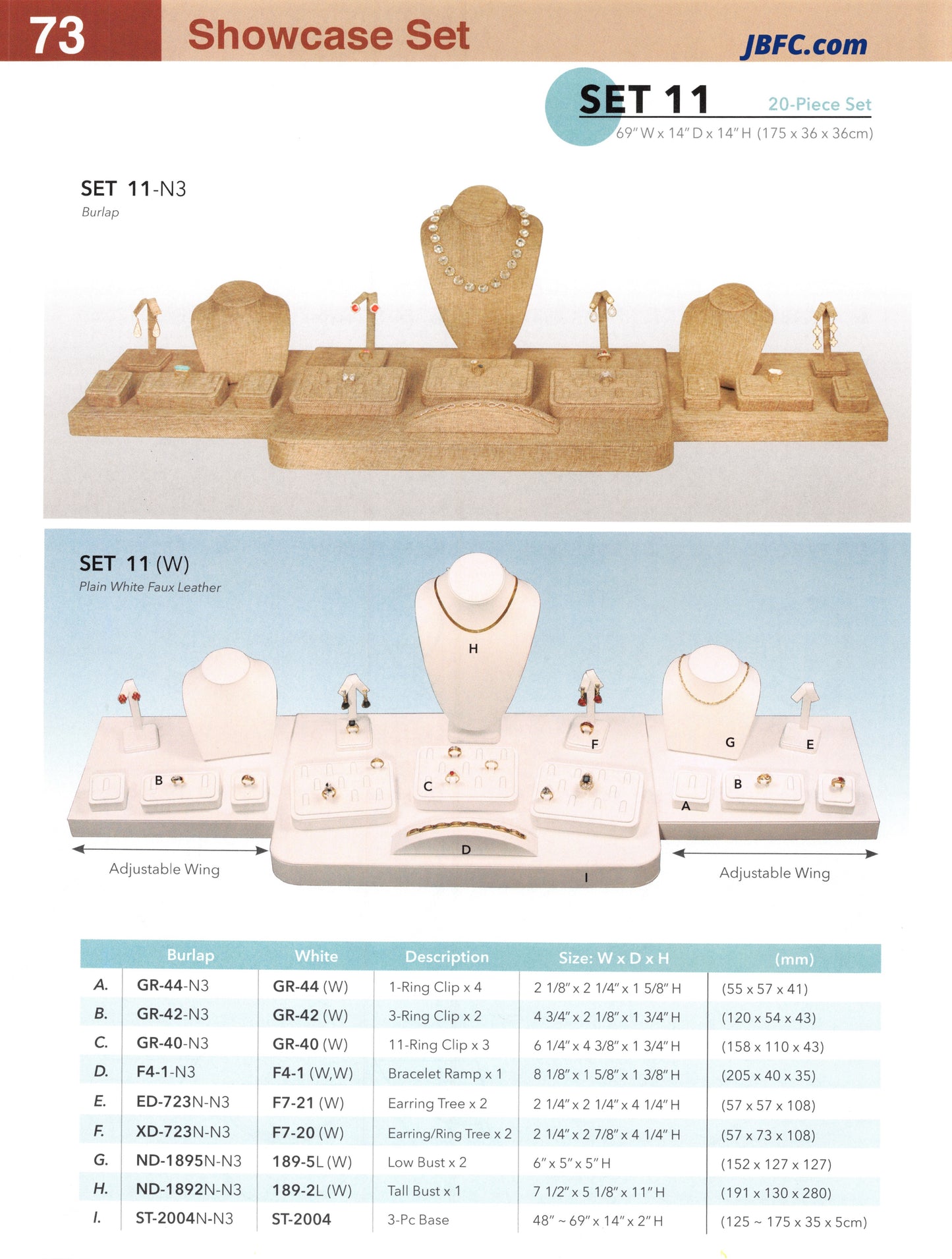 Pulsera rampa (set27) - Nogal oscuro con lino