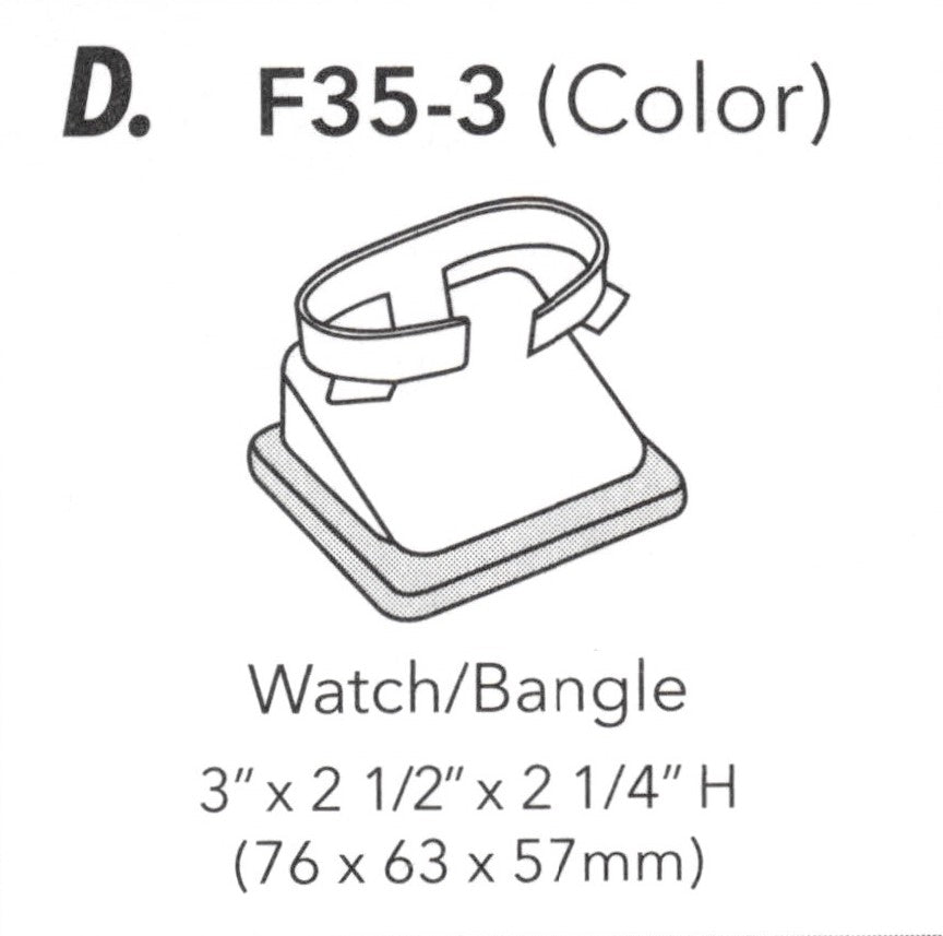 Collar de reloj horizontal (base de palisandro) - set35