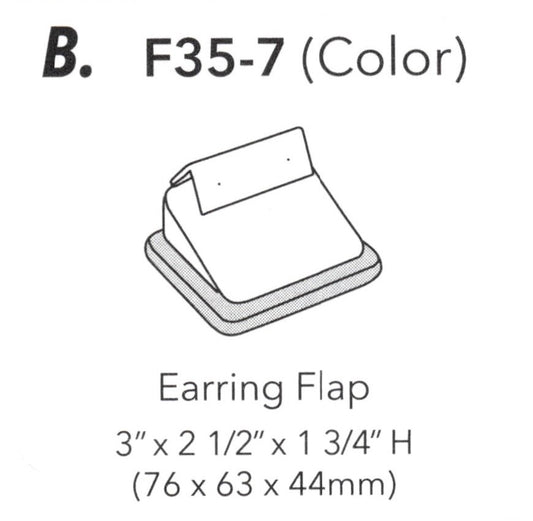 Expositor de pendientes (gris acero) - set35 87R