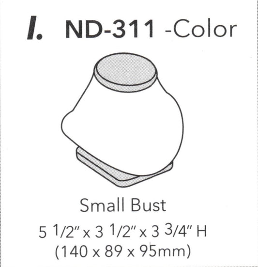 (3 3/4"H)Necklace display - Grey Linen