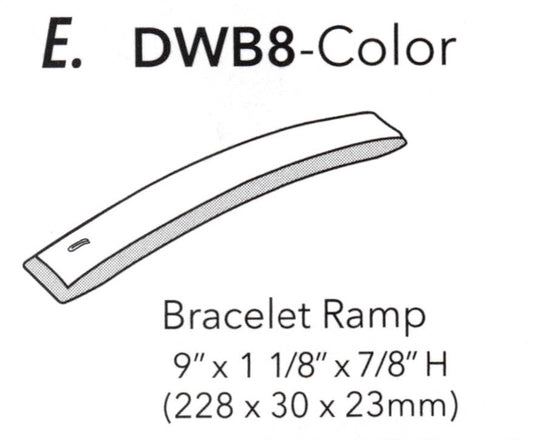 Pulsera de trineo - Azul acero con borde en color carbón