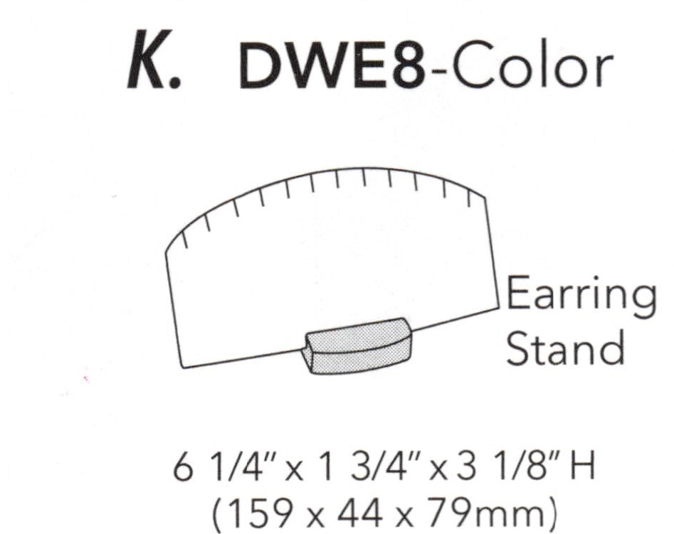 Soporte para colgante: acero azul con borde en color carbón