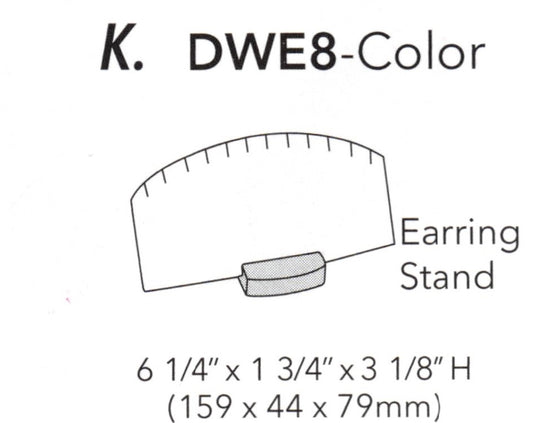 Soporte para colgante: acero azul con borde en color carbón