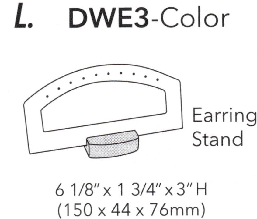 Almohadilla para aretes en forma de bucle, de 5 pares, color champán, con borde de bronce