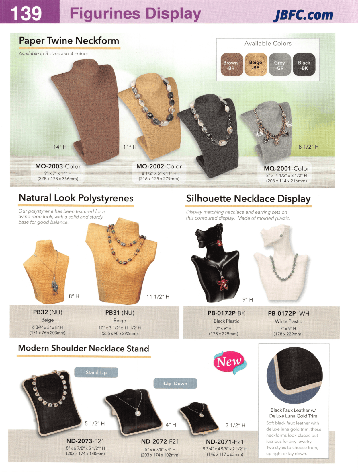 Expositor de collares con silueta