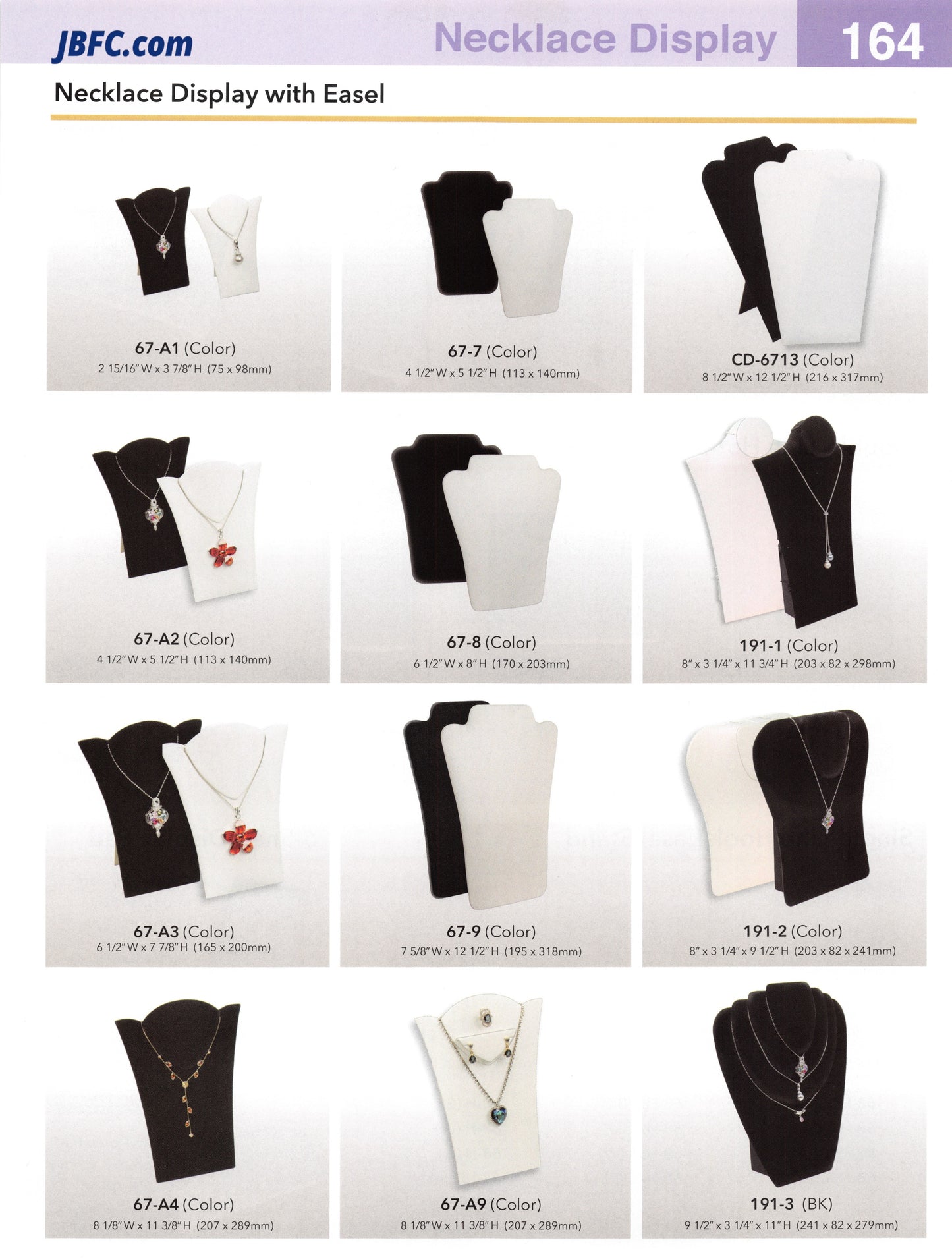 Expositor de collares con caballete - 67-A1