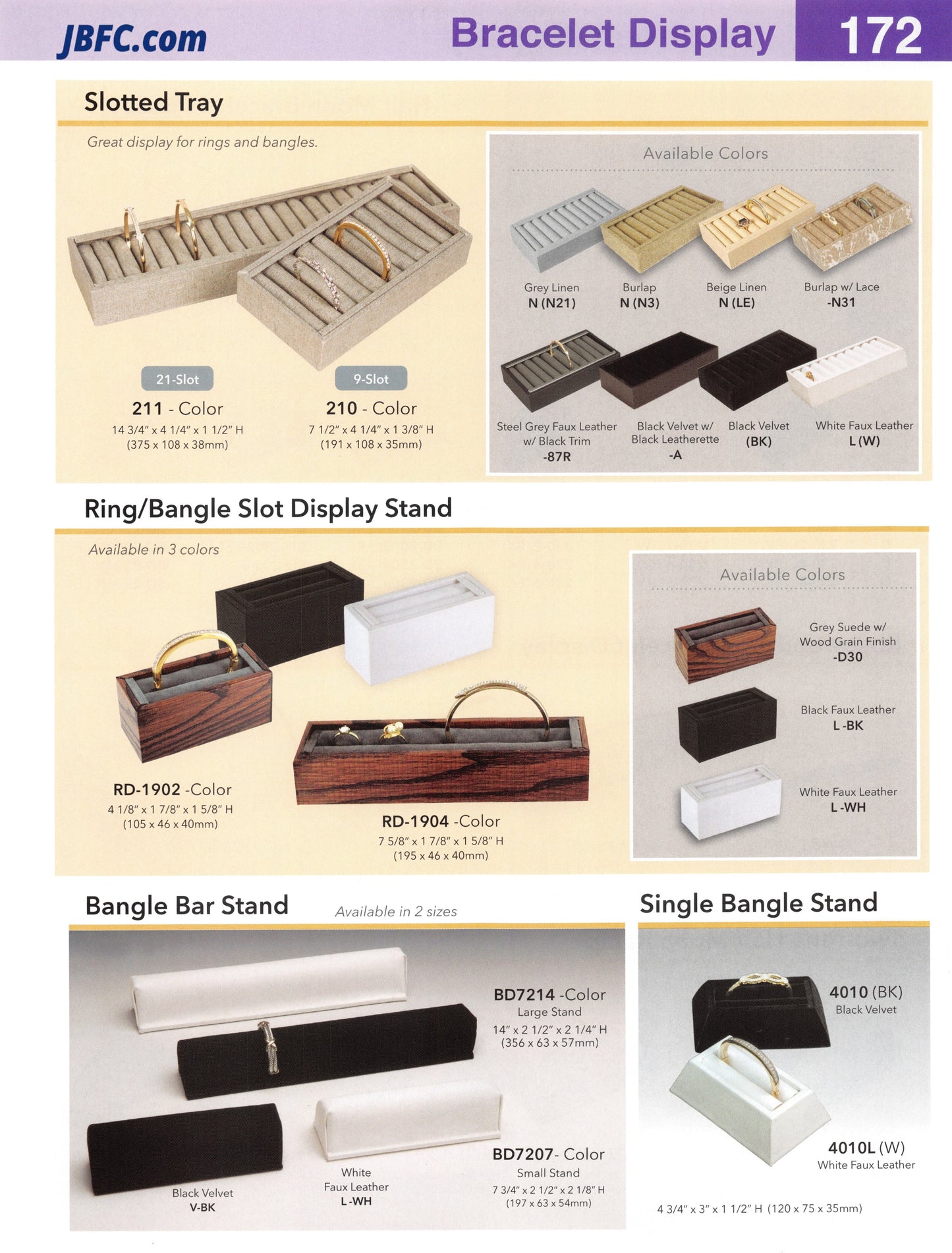 Expositor con ranuras para anillos y brazaletes