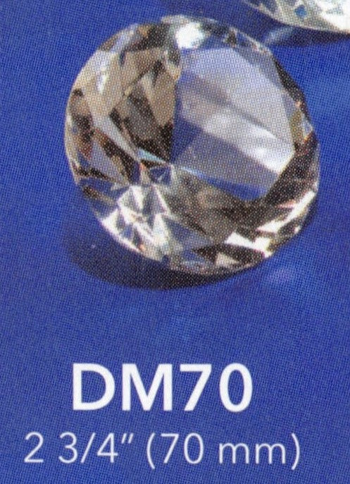 Cristales acrílicos tallados con diamantes