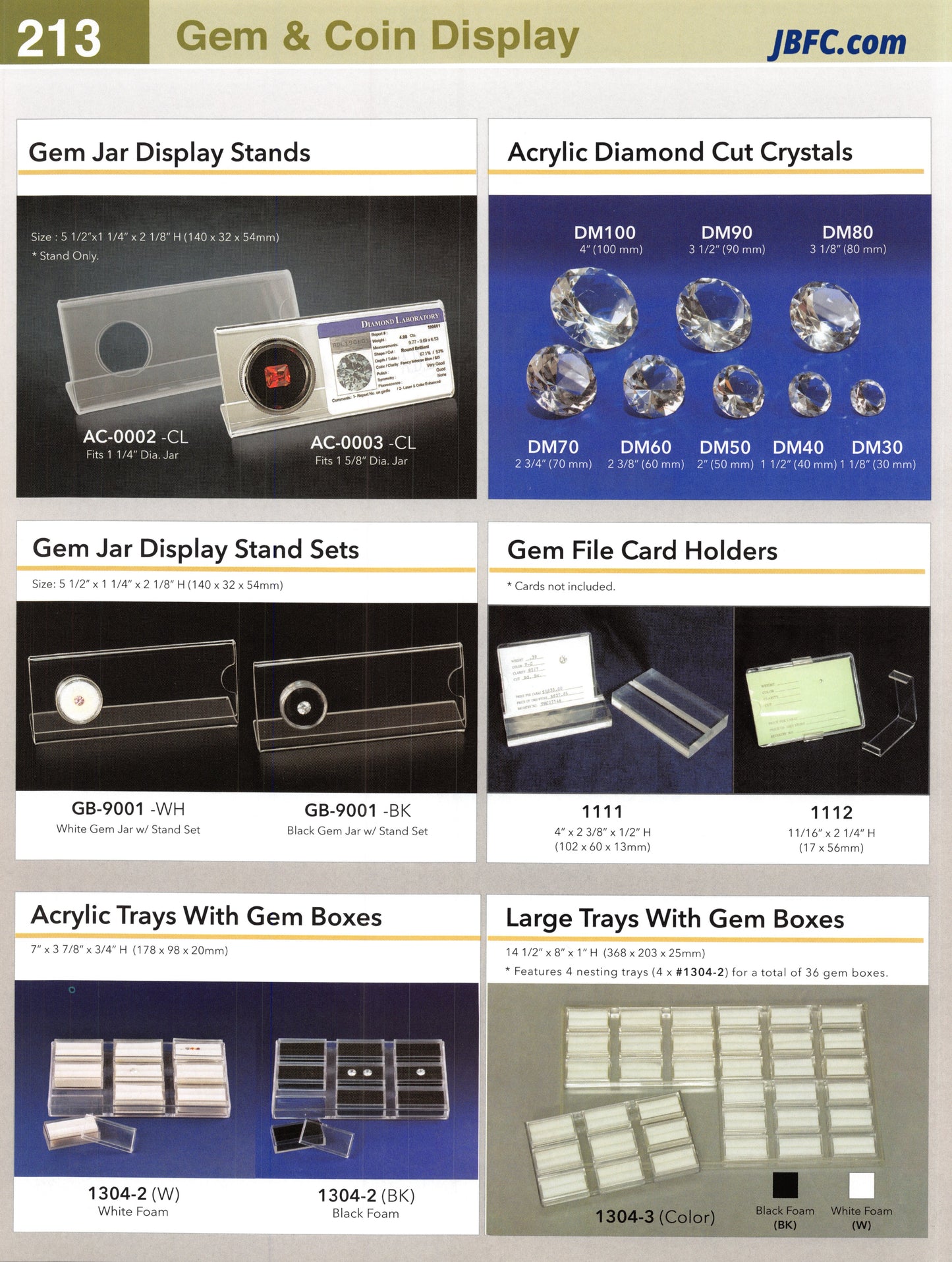 Expositores de tarros para gemas