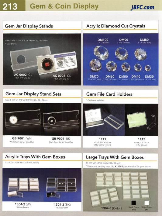 Expositores de tarros para gemas