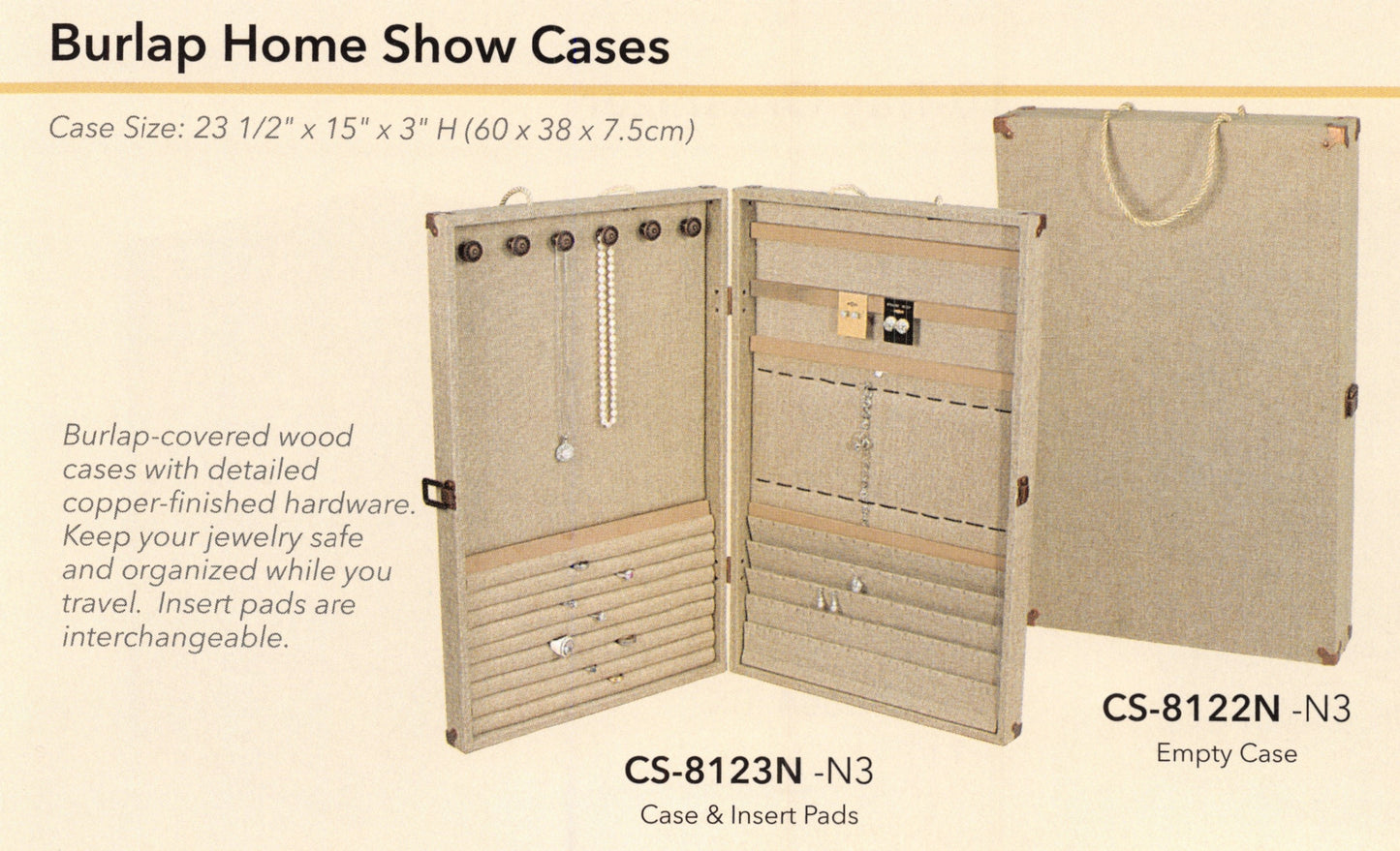 Vitrinas de exhibición de casas de arpillera