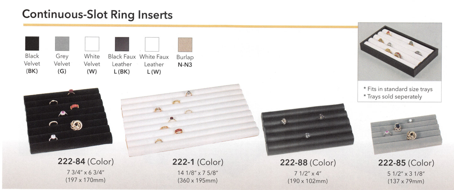 Insertos de anillo de ranura continua