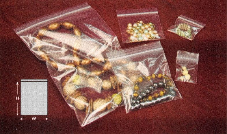 Clear - 2-Mil Re-Sealable Zipper Bags - 1000 pcs. Pack