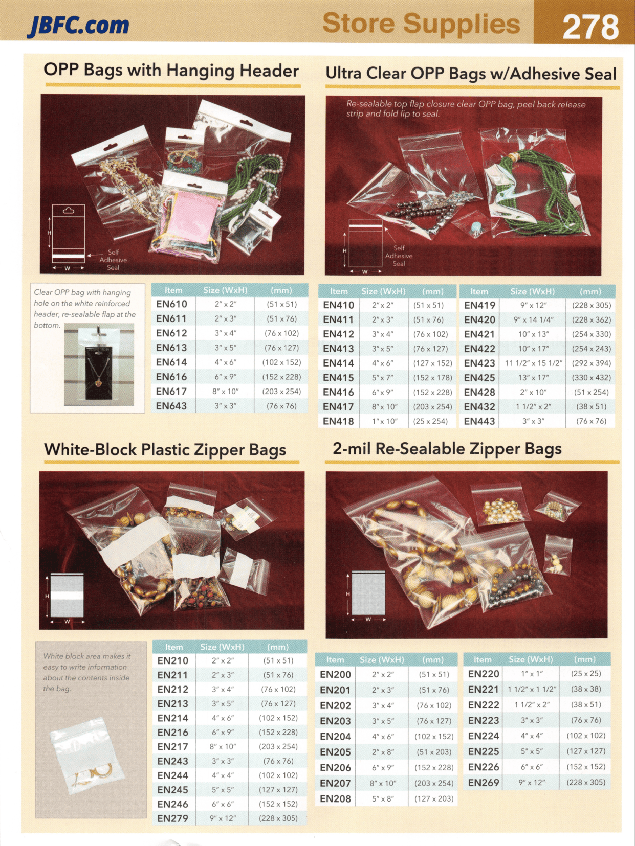 Clear - 2-Mil Re-Sealable Zipper Bags - 1000 pcs. Pack