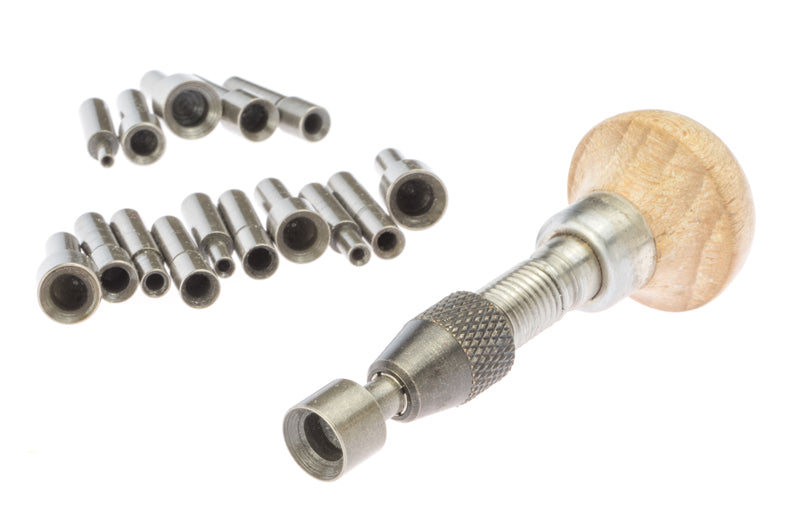 Bezel Setting Punch Set in Wood Box with 16 Punches Size 3mm to 9mm