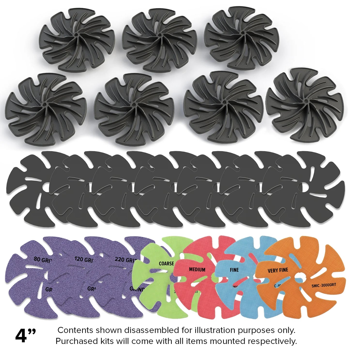 JoolTool - Deluxe Abrasive Kit for - Texturing, Shaping & Tool Making - Mounted