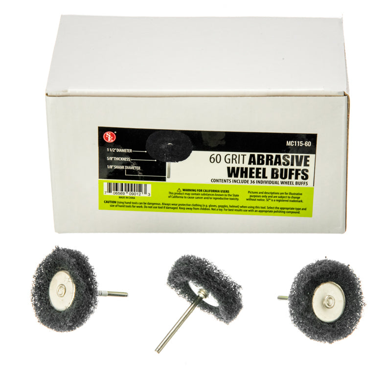 36 pc Box- Abrasive Wheel Buffs