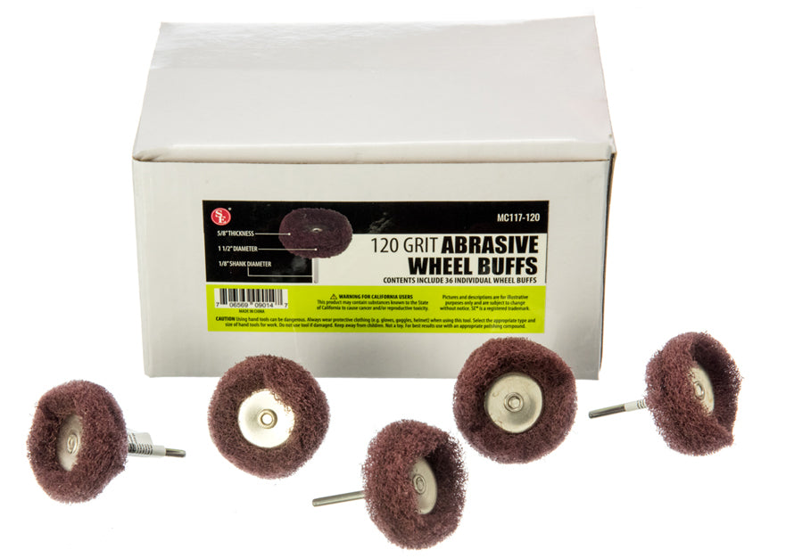 36 pc Box- Abrasive Wheel Buffs
